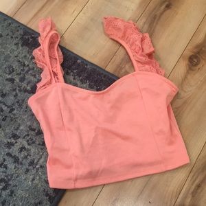 Pink crop top